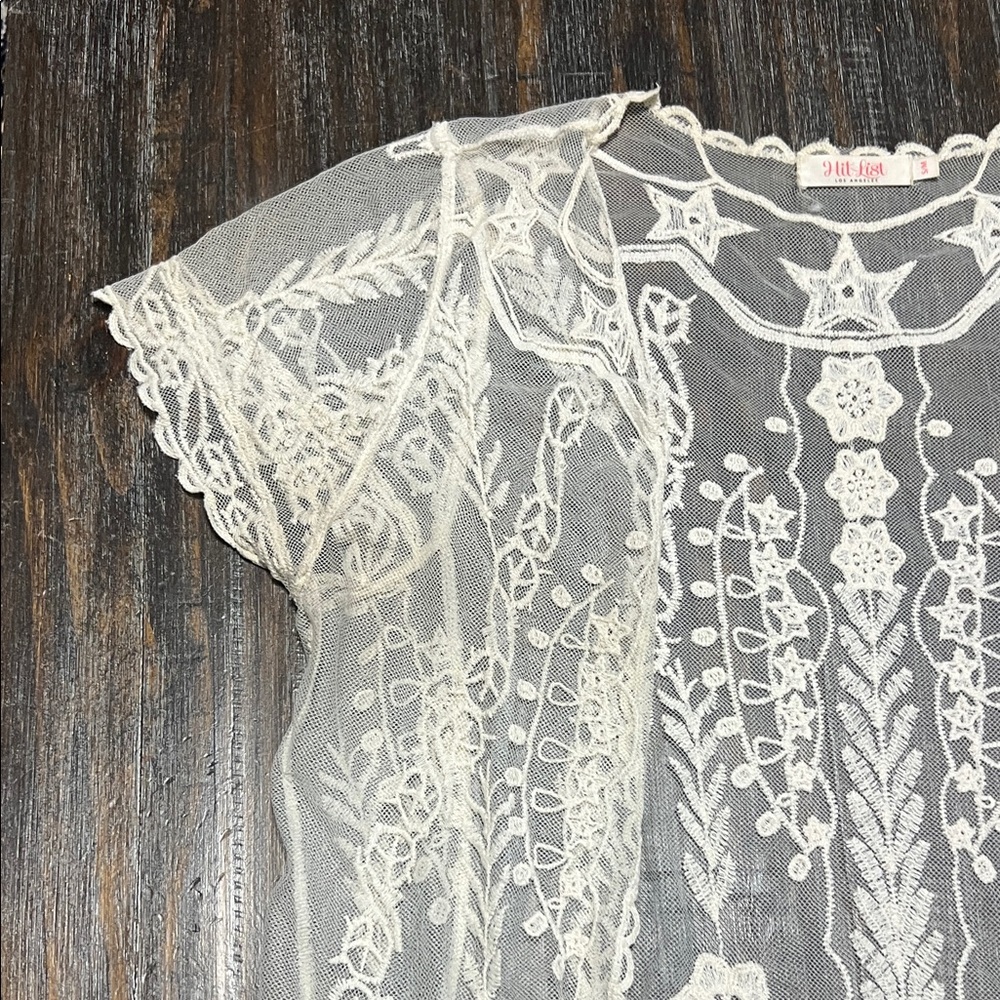 Hit List Lace Star Pattern Top - Picture 3 of 12
